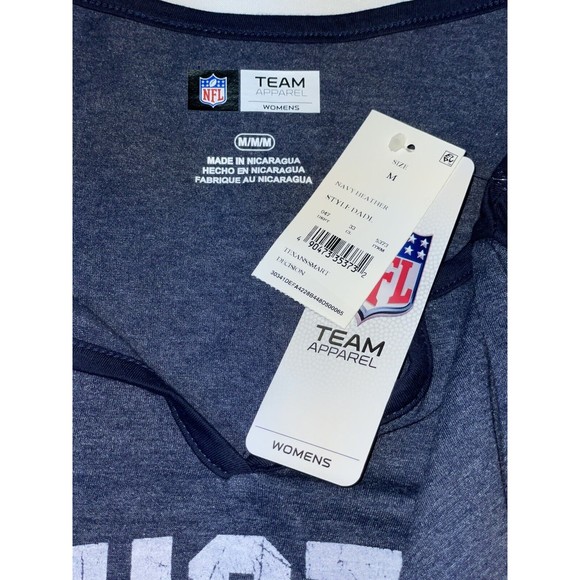 NFL Houston Texans Women's Smart Decision Notch Neck Blue Short Sleeve T-Shirt M - Picture 9 of 12